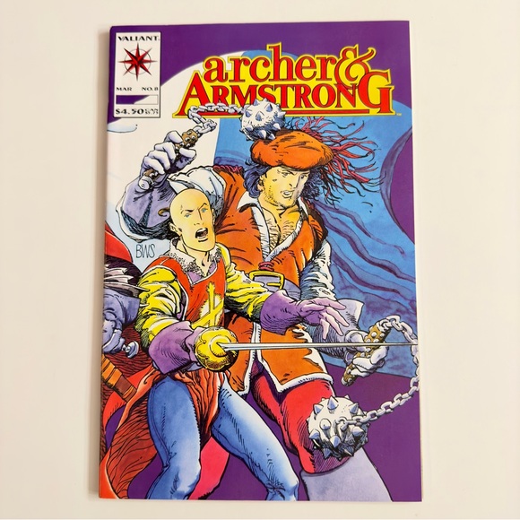 Archer & Armstrong #8 - Valiant Comics - 1993 Vintage Comic Book - Picture 1 of 2